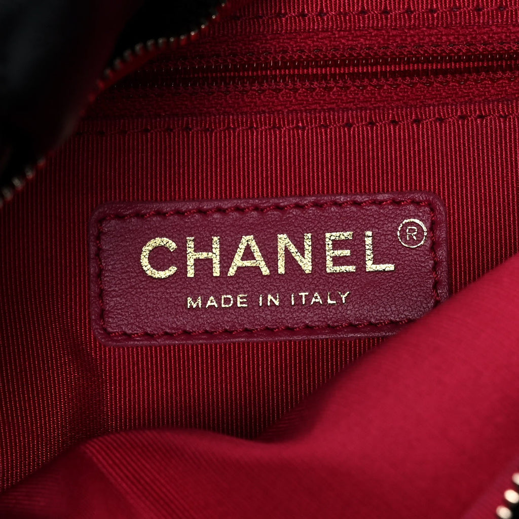 CHANEL QUILTED CALFSKIN DOUBLE CHAIN COCO SHELTER HOBO BAG