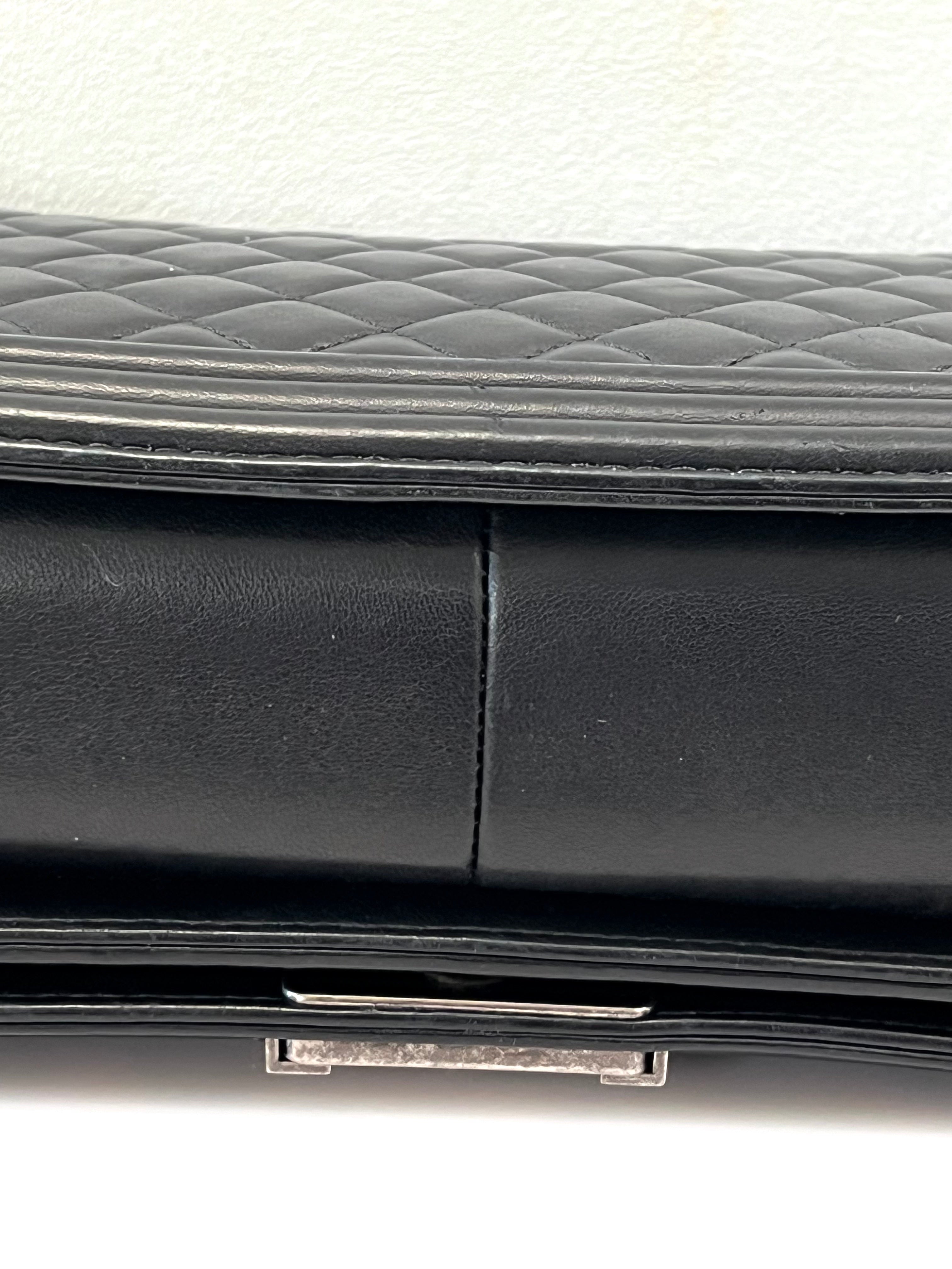 CHANEL QUILTED CALFSKIN LEATHER LARGE BOY BAG