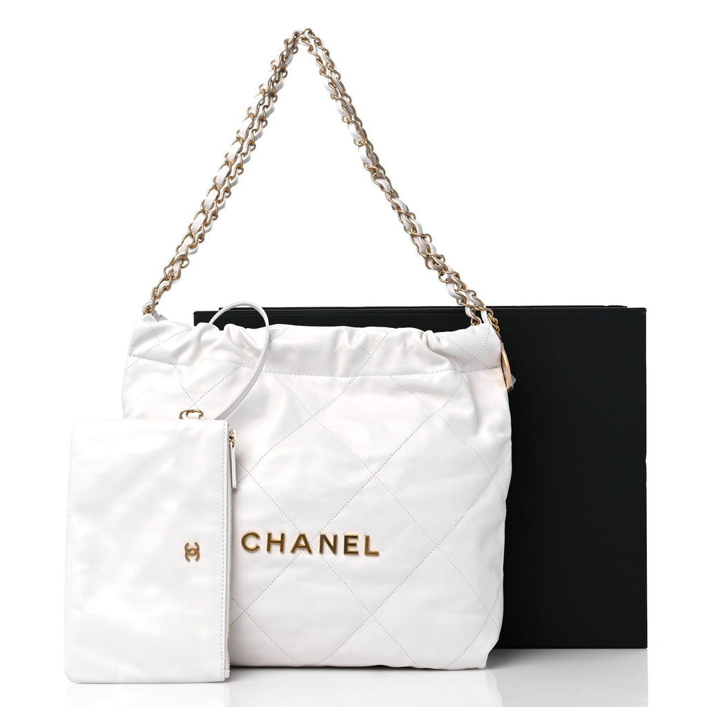CHANEL CALFSKIN QUILTED SMALL CHANEL 22 HOBO BAG