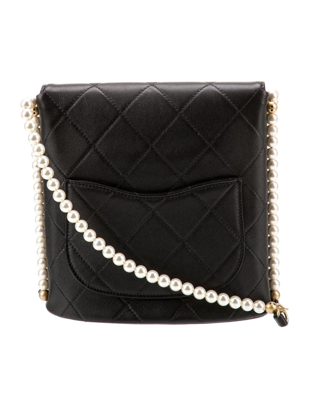 CHANEL QUILTED CALFSKIN ABOUT PEARLS HOBO CROSSBODY BAG