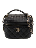 CHANEL CC CAVIAR QUILTED MINI VANITY SHOULDER BAG
