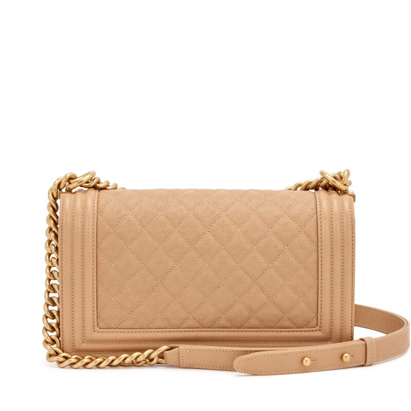 CHANEL MEDIUM CAVIAR LEATHER BOY BAG