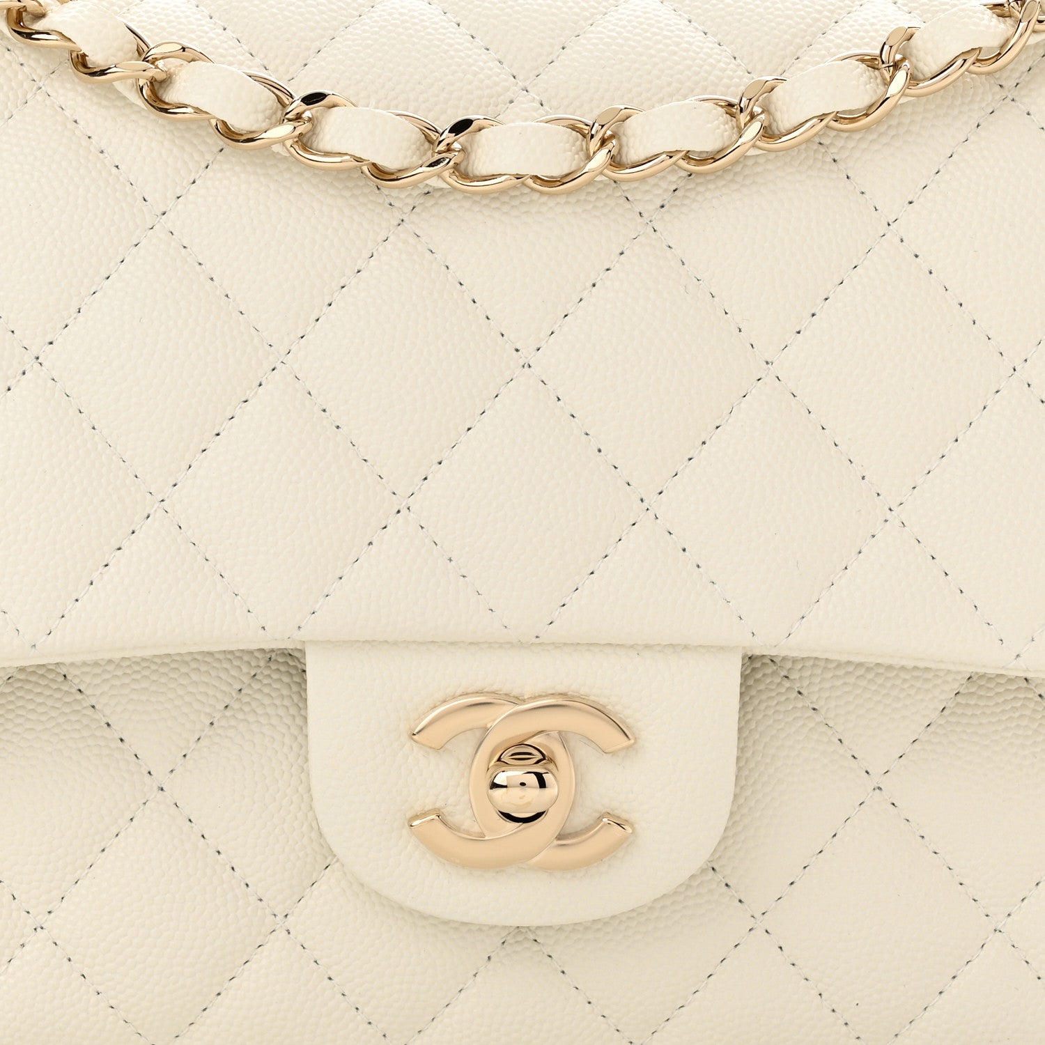 CHANEL CAVIAR QUILTED LEATHER CLASSIC DOUBLE FLAP SHOULDER BAG