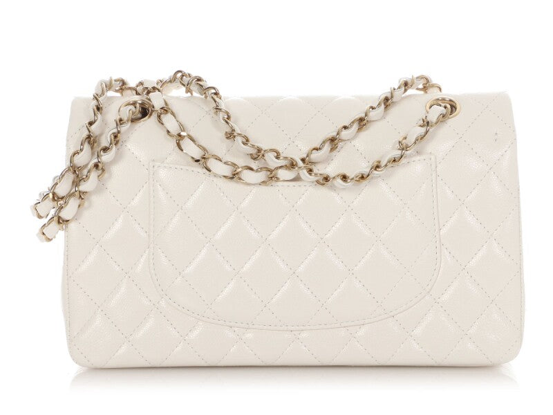 CHANEL CAVIAR QUILTED LEATHER CLASSIC DOUBLE FLAP SHOULDER BAG