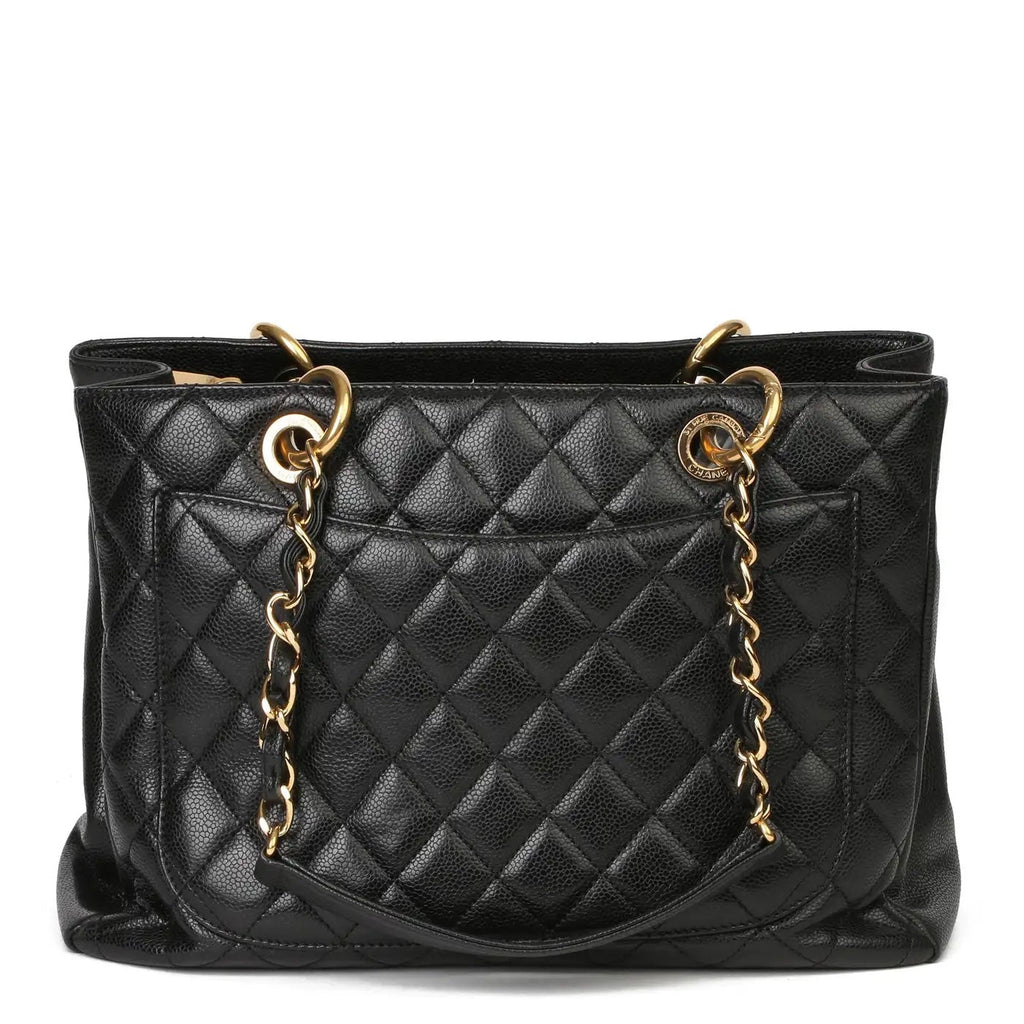 CHANEL CAVIAR QUILTED GRAND SHOPPING TOTE BAG-HS