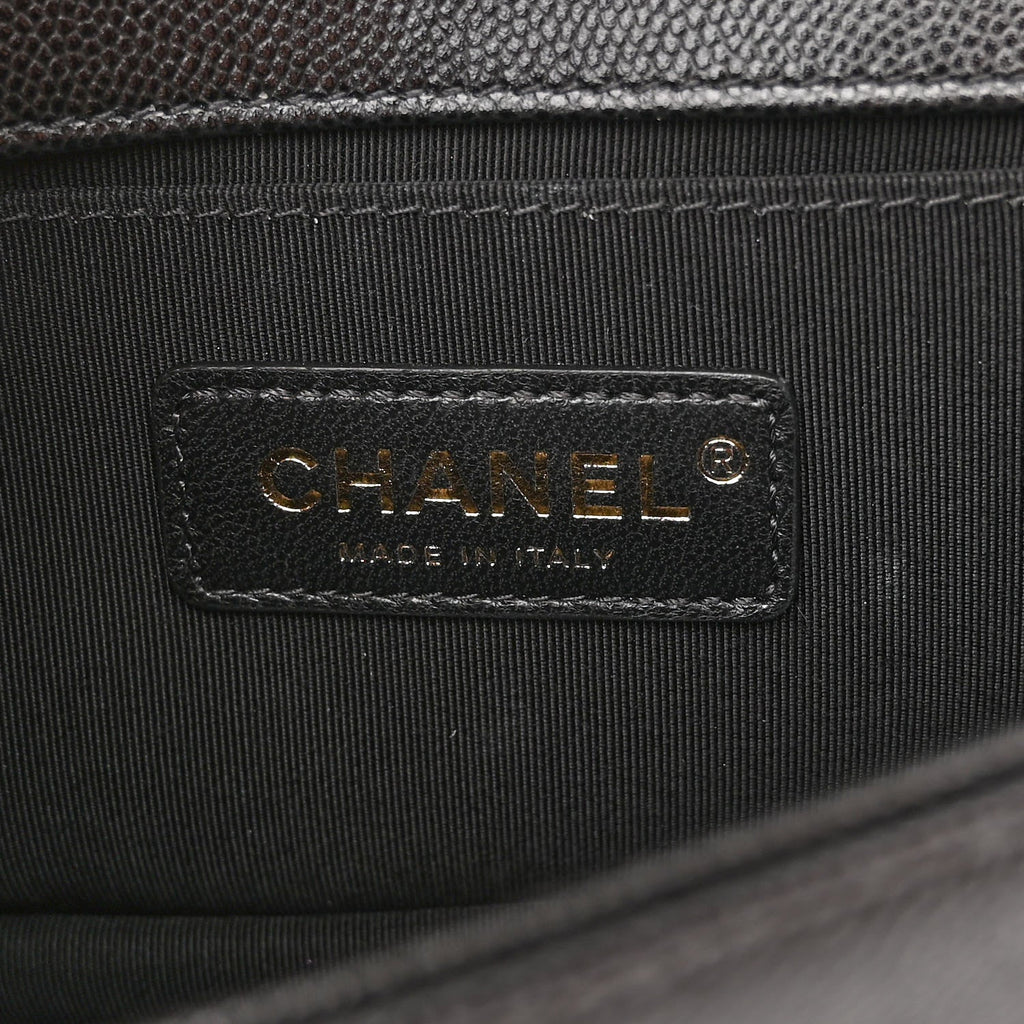 CHANEL CAVIAR QUILTED SMALL FLAP BOY BAG