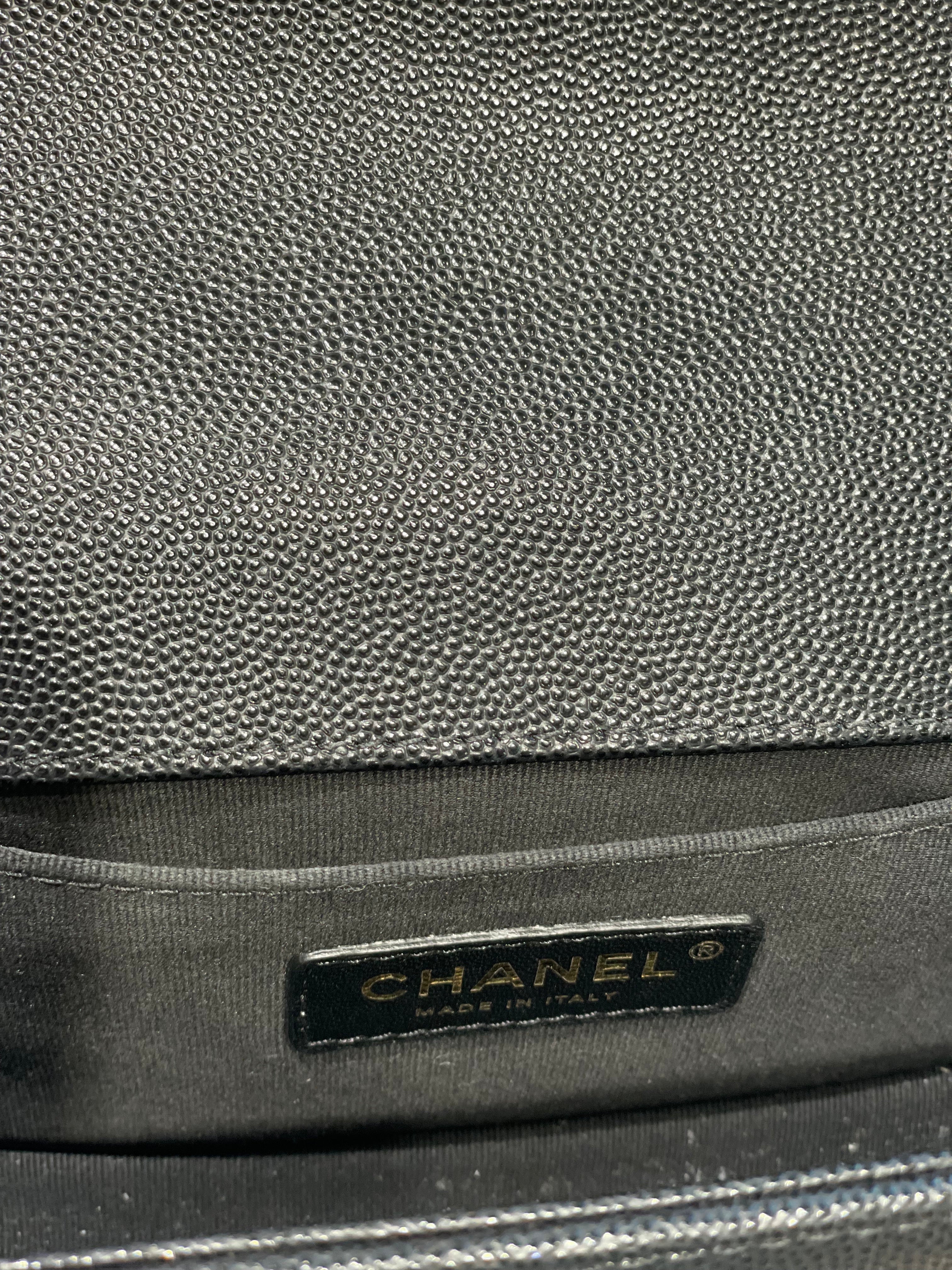 CHANEL CAVIAR QUILTED SMALL FLAP BOY BAG