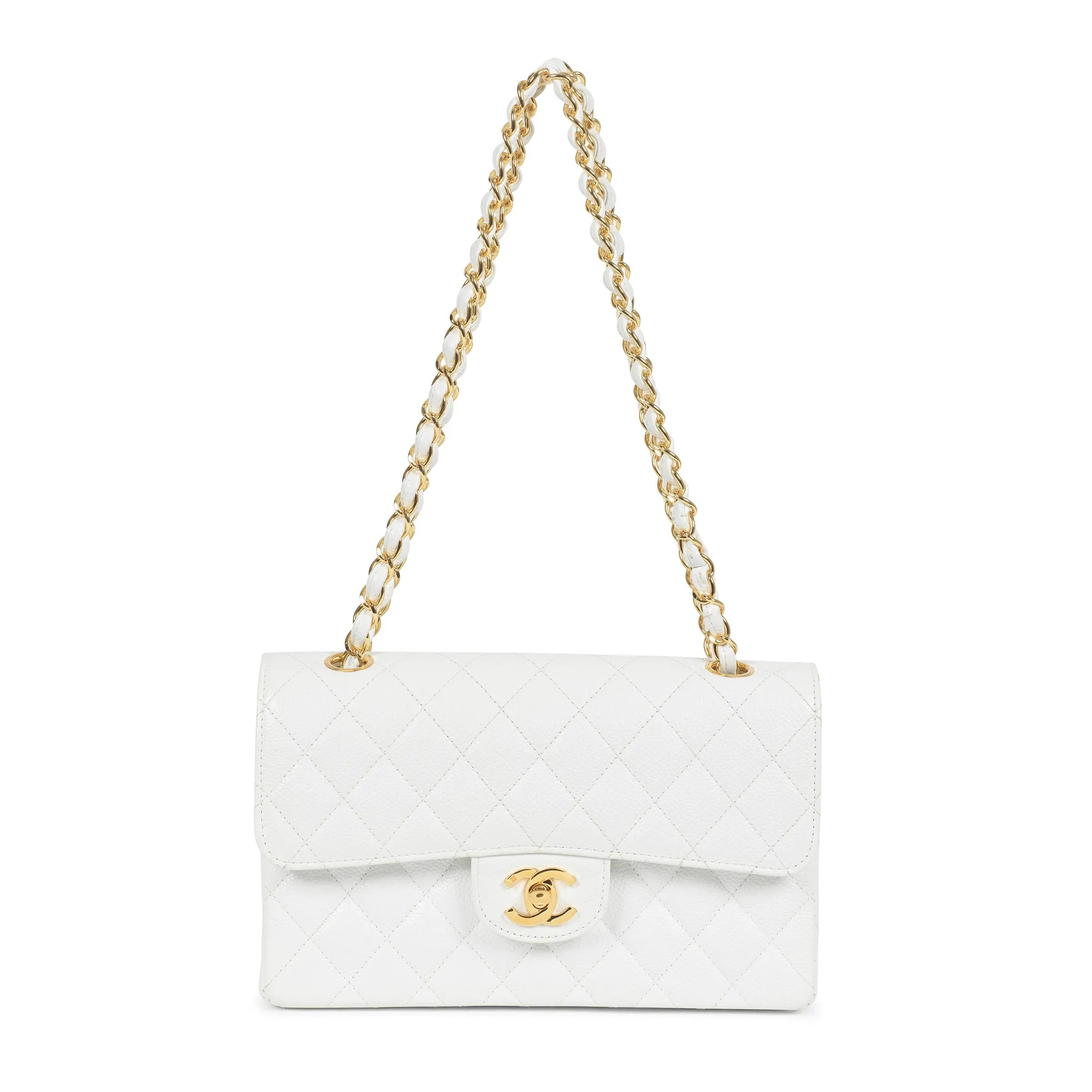 CHANEL CAVIAR QUILTED SMALL CLASSIC DOUBLE FLAP BAG