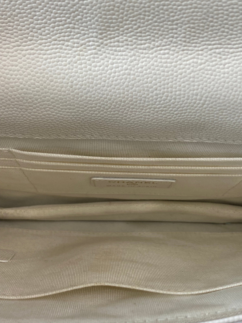 CHANEL CAVIAR QUILTED SQUARE FLAP CLUTCH BAG