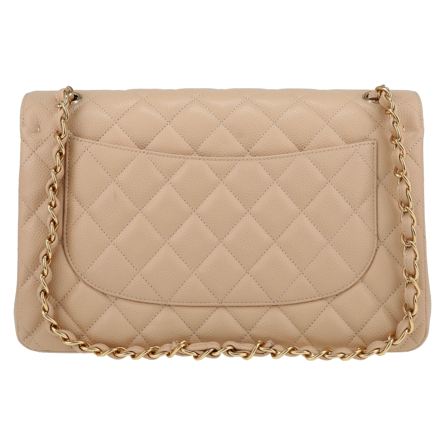 CHANEL CAVIAR QUILTED JUMBO CLASSIC DOUBLE FLAP BAG
