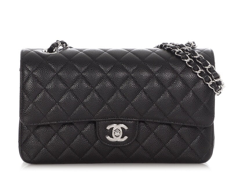 CHANEL CLASSIC  CAVIAR QUILTED DOUBLE FLAP MEDIUM BAG