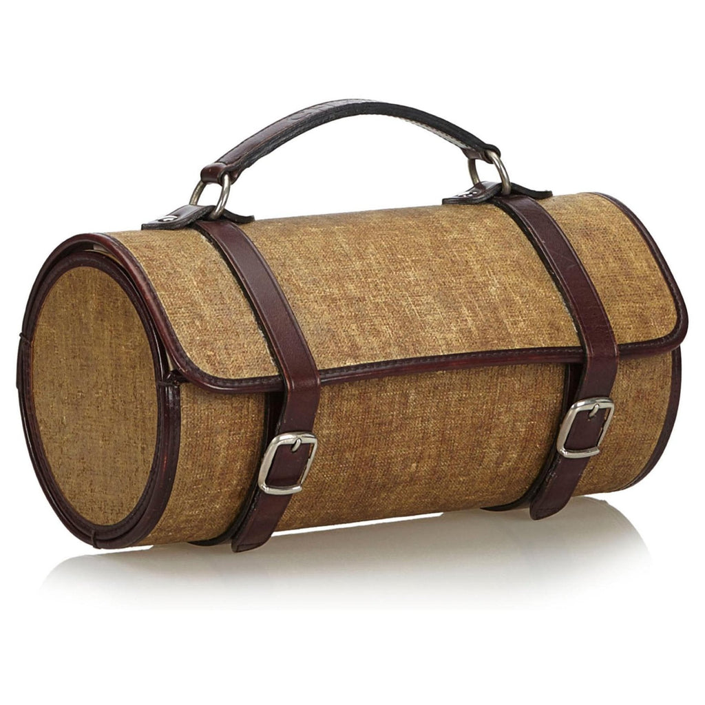 CHANEL CLASSIC TAN MINI BARREL HANDBAG