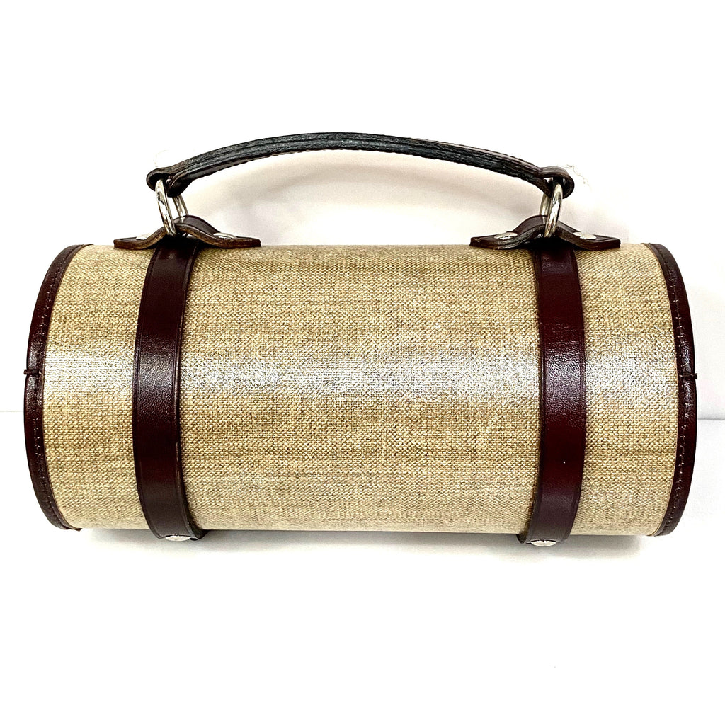 CHANEL CLASSIC TAN MINI BARREL HANDBAG