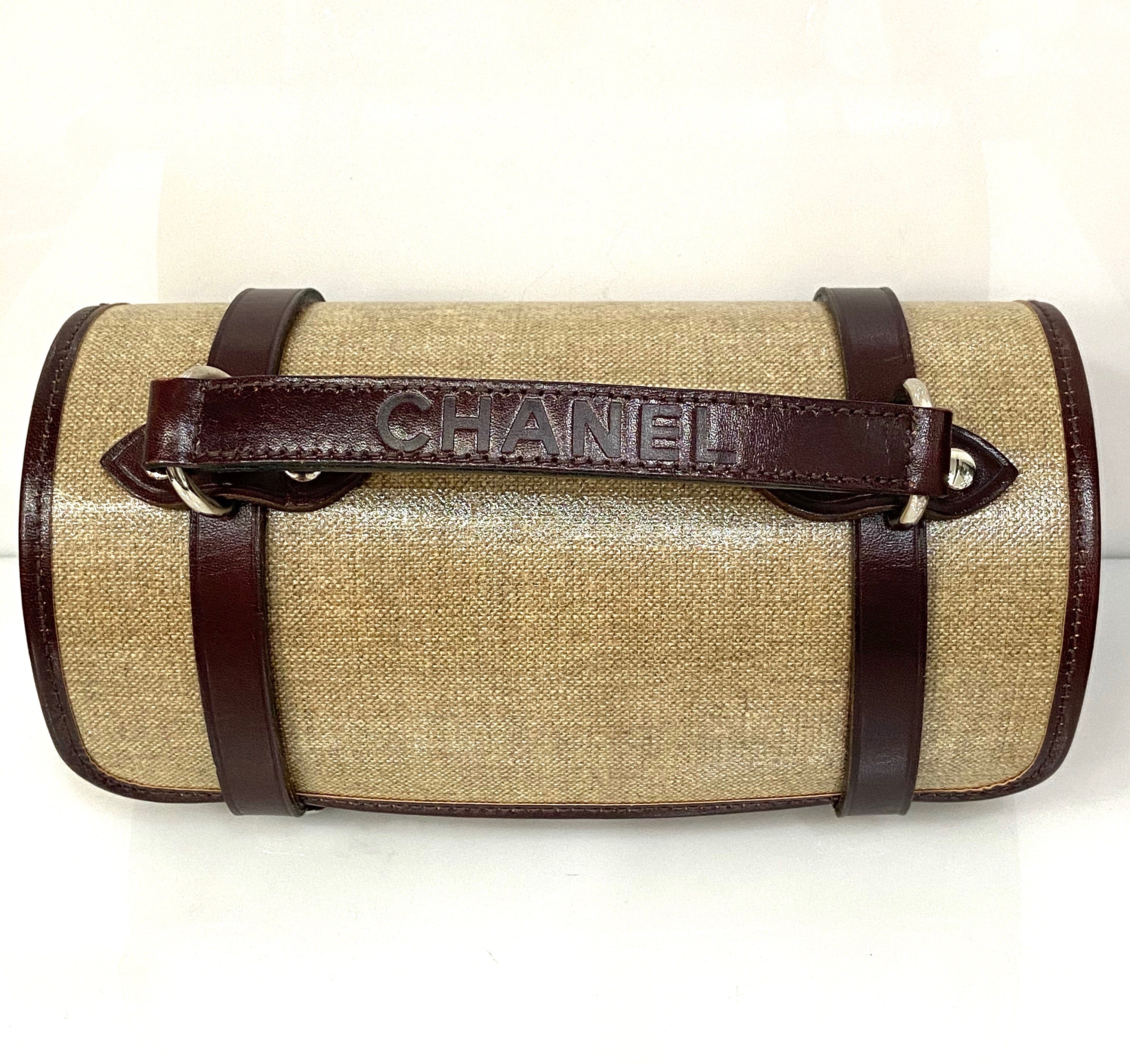 CHANEL CLASSIC TAN MINI BARREL HANDBAG