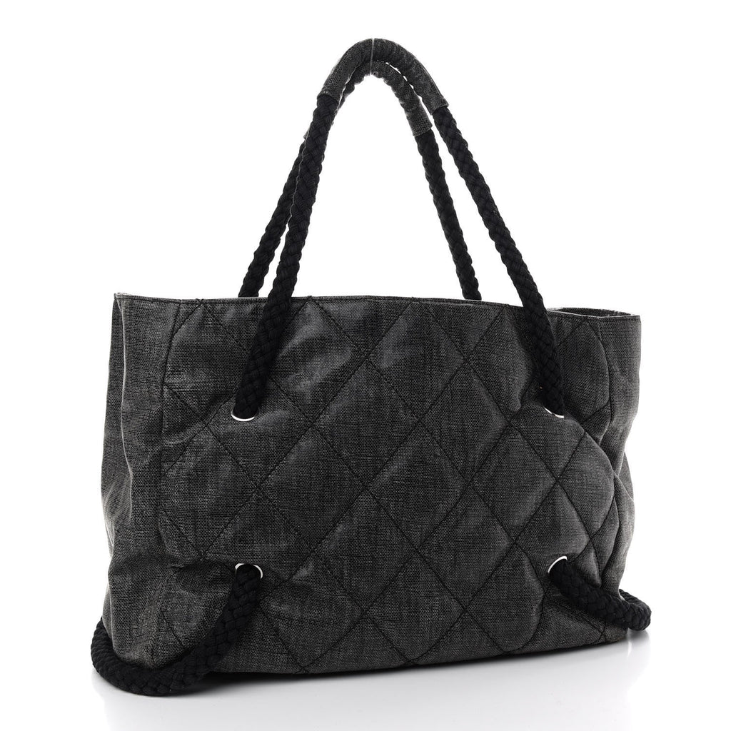 CHANEL COATET CANVAS LARGE CC TOTE BAG