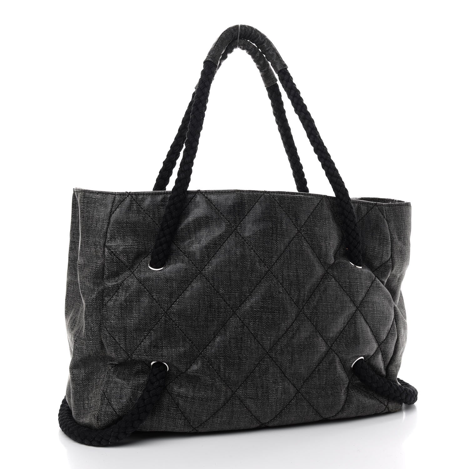 CHANEL COATET CANVAS LARGE CC TOTE BAG
