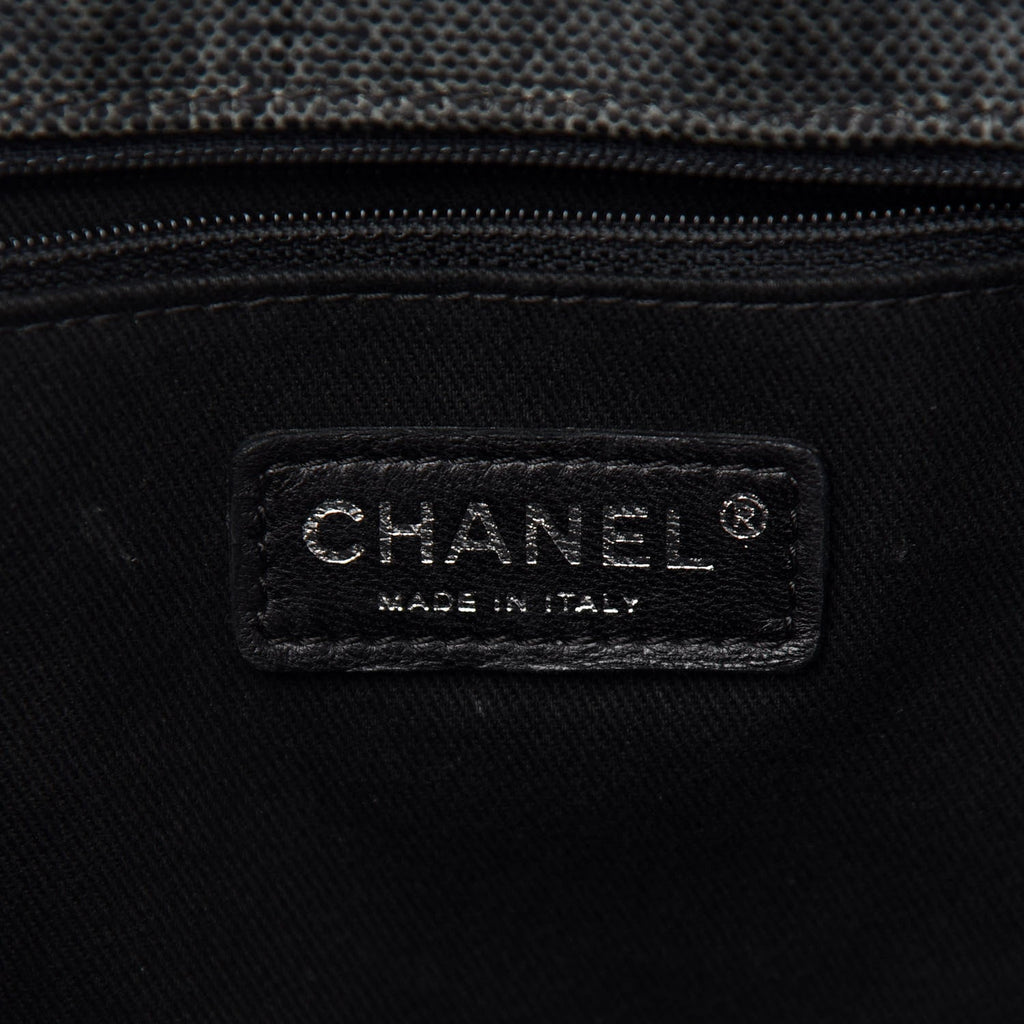 CHANEL COATET CANVAS LARGE CC TOTE BAG