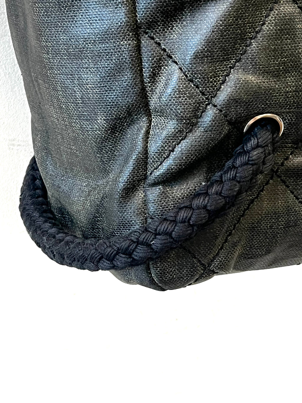 CHANEL COATET CANVAS LARGE CC TOTE BAG