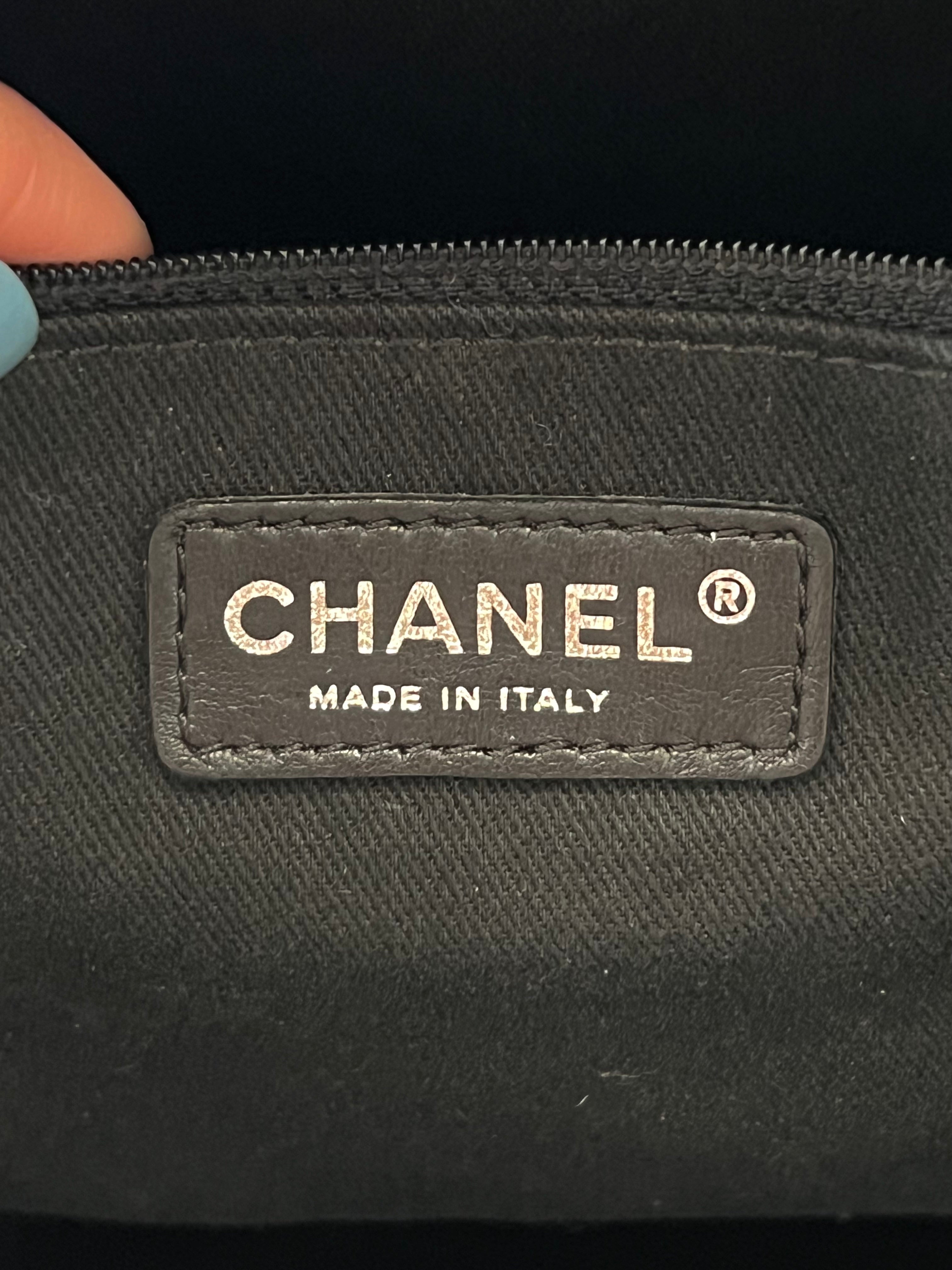 CHANEL COATET CANVAS LARGE CC TOTE BAG
