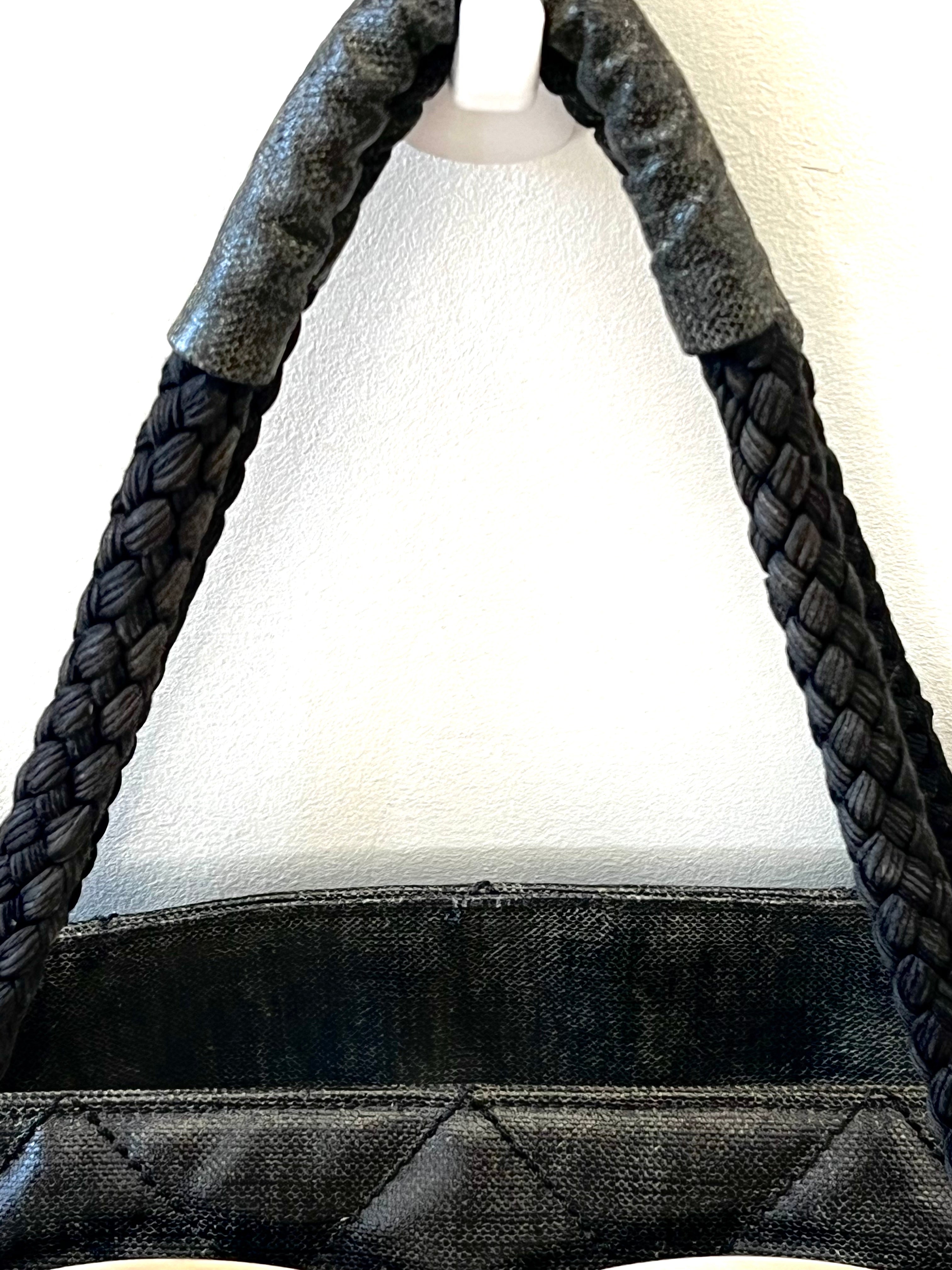 CHANEL COATET CANVAS LARGE CC TOTE BAG