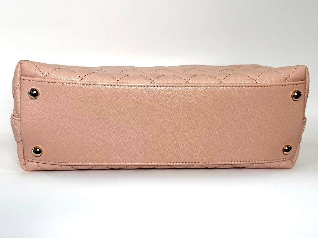 CHANEL COCO TOP HANDLE CAVIAR QUILTED MEDIUM FLAP BAG
