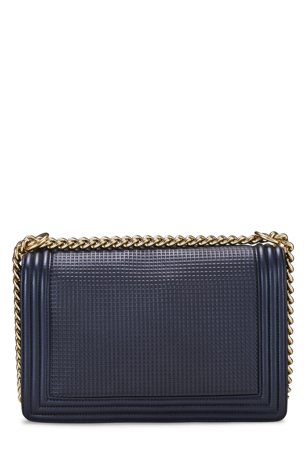 CHANEL CUBE EMBOSSED LAMBSKIN NEW MEDIUM BOY BAG