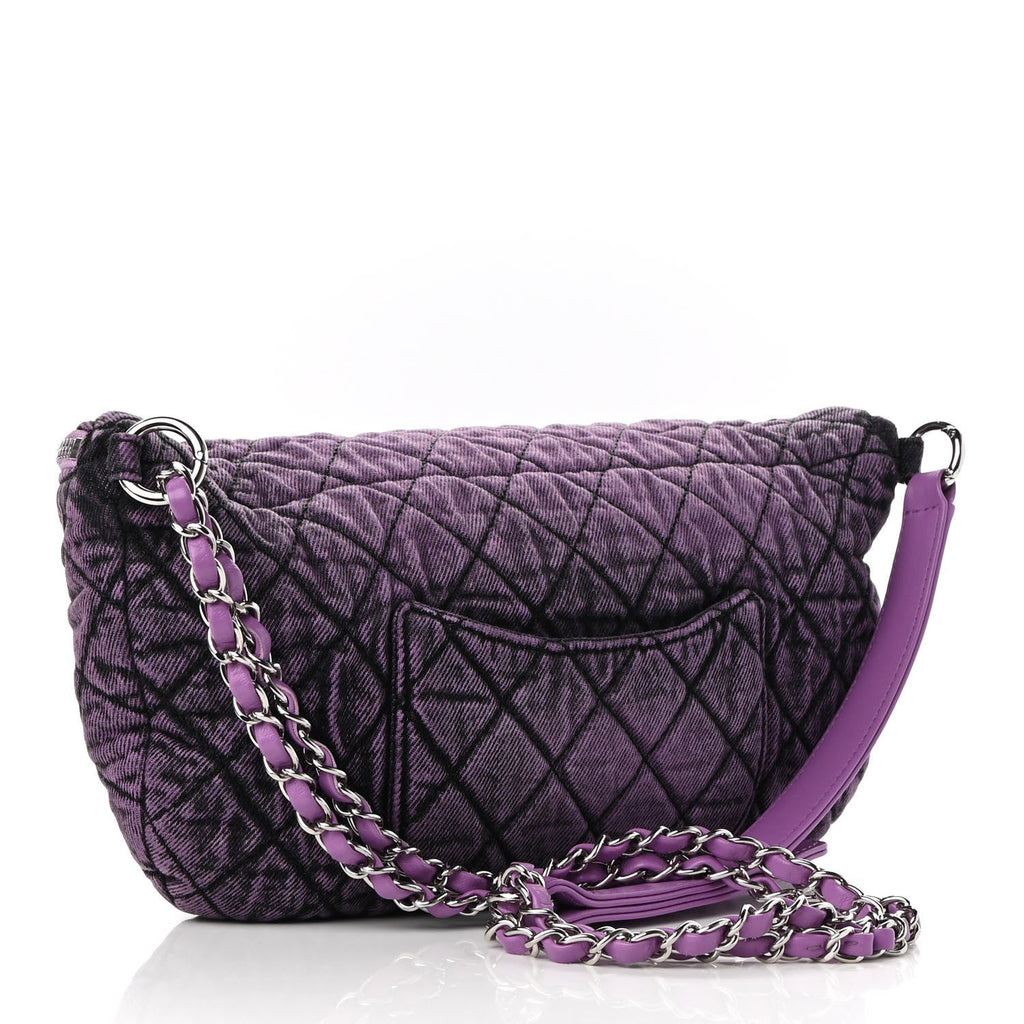 CHANEL DENIM QUILTED DENIMPRESSION WAIST BAG