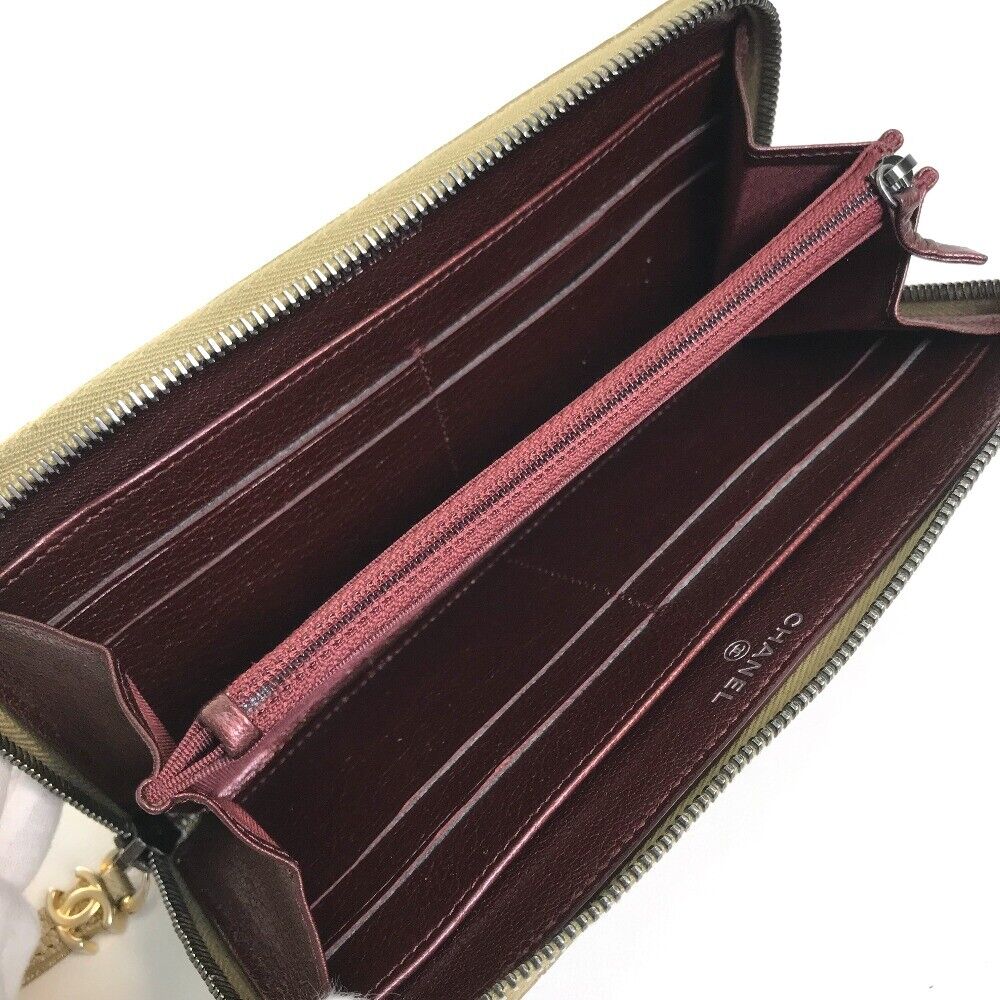 CHANEL GRADATION MATELASSE ZIP AROUND LONG WALLET-HS