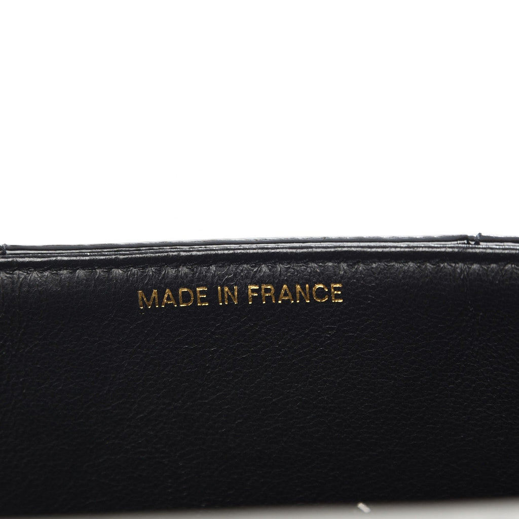 CHANEL JUMBO MADEMOISELLE VERTICAL QUILT VINTAGE PATENT LEATHER BAG