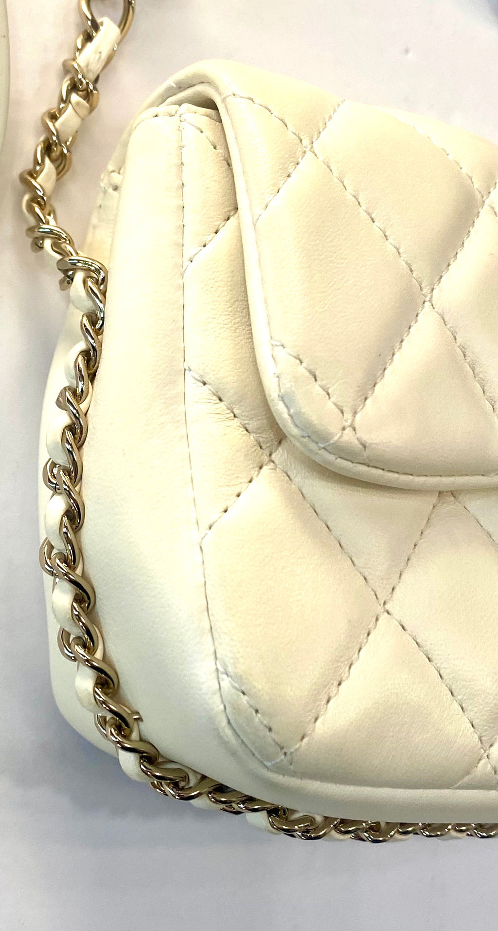 CHANEL QUILTED LAMBSKIN MY PRECIOUS MINI FLAP BAG