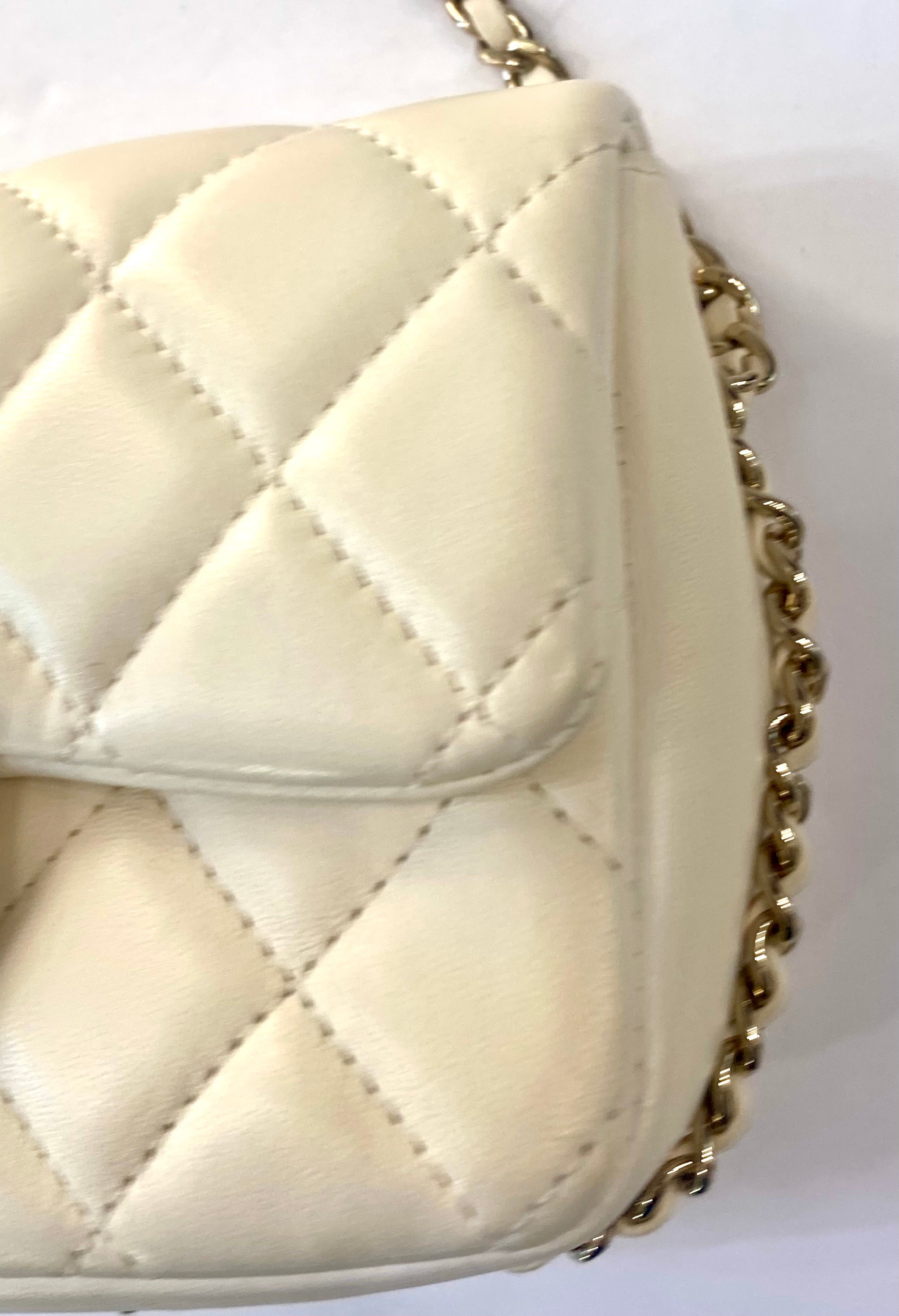 CHANEL QUILTED LAMBSKIN MY PRECIOUS MINI FLAP BAG