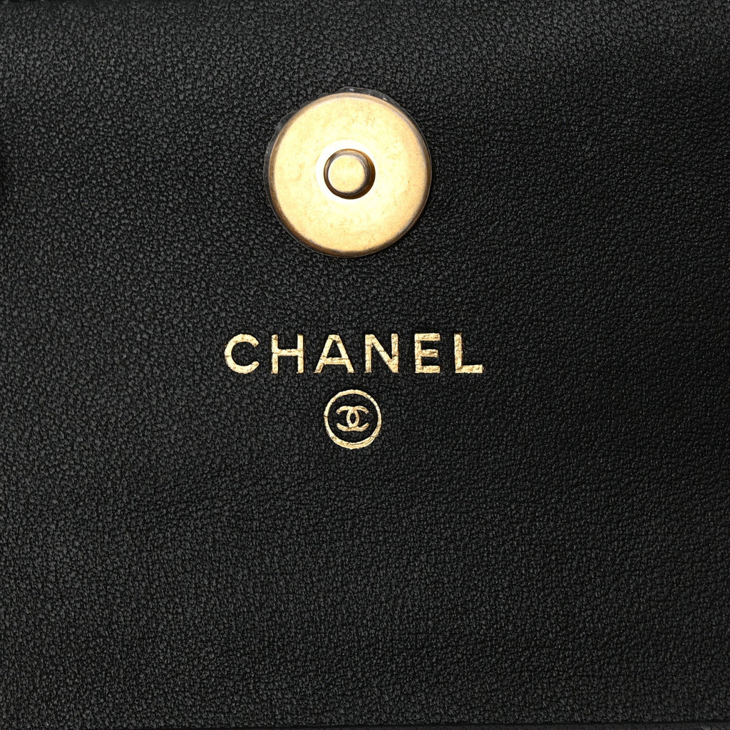 CHANEL LAMBSKIN QUILTED PEARL CRUSH MINI CLUTCH WITH CHAIN