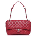 CHANEL PERFORATED LAMBSKIN LEATHER PUNCH JUMBO FLAP BAG