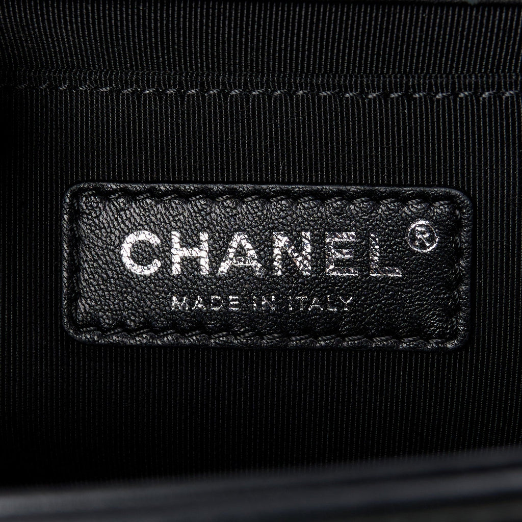 CHANEL HOLOGRAPHIC CHEVRON LAMBSKIN MEDIUM BOY BAG