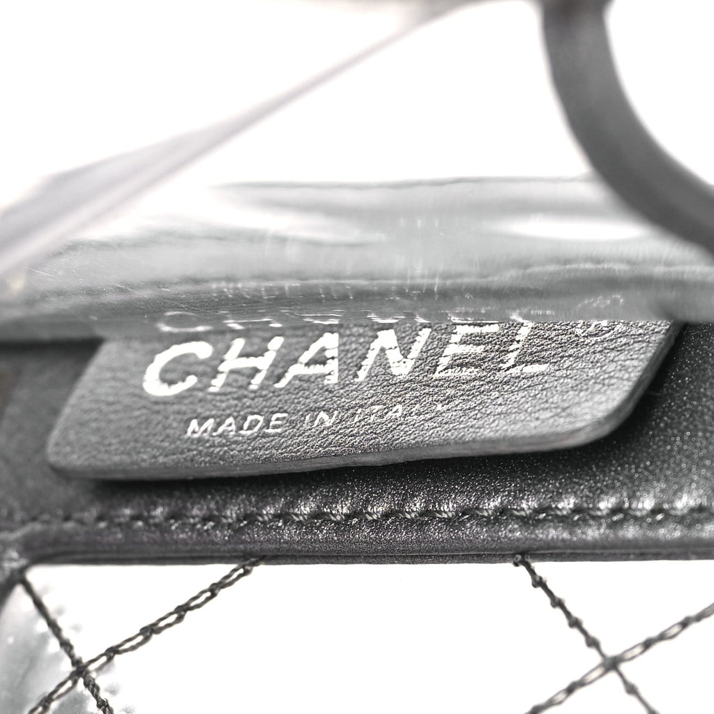 CHANEL METALLIC LAMBSKIN PVC QUILTED SMALL BOY BAG