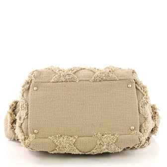 CHANEL NATURE QUILTED TWEED TOTE BAG