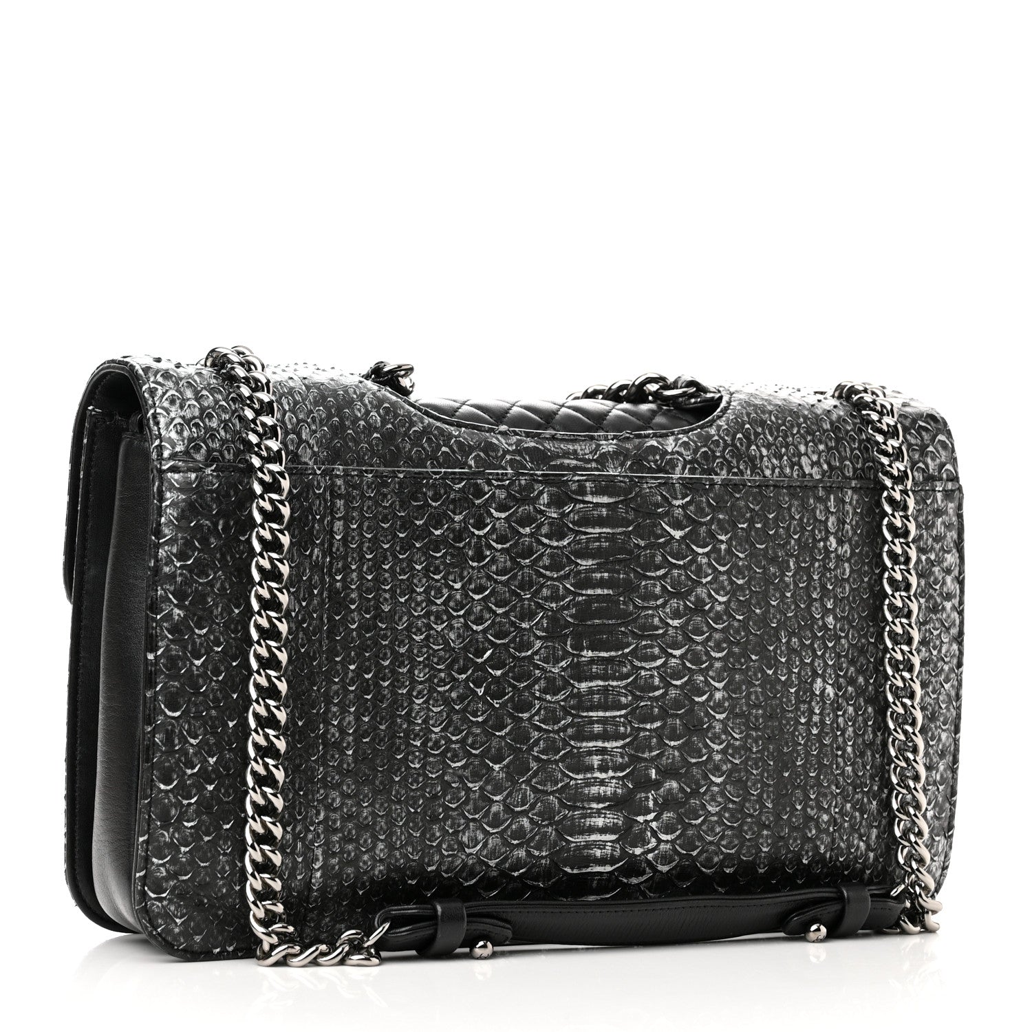 CHANEL CC PYTHON LARGE PERFECT EDGE SLAP SHOULDER BAG