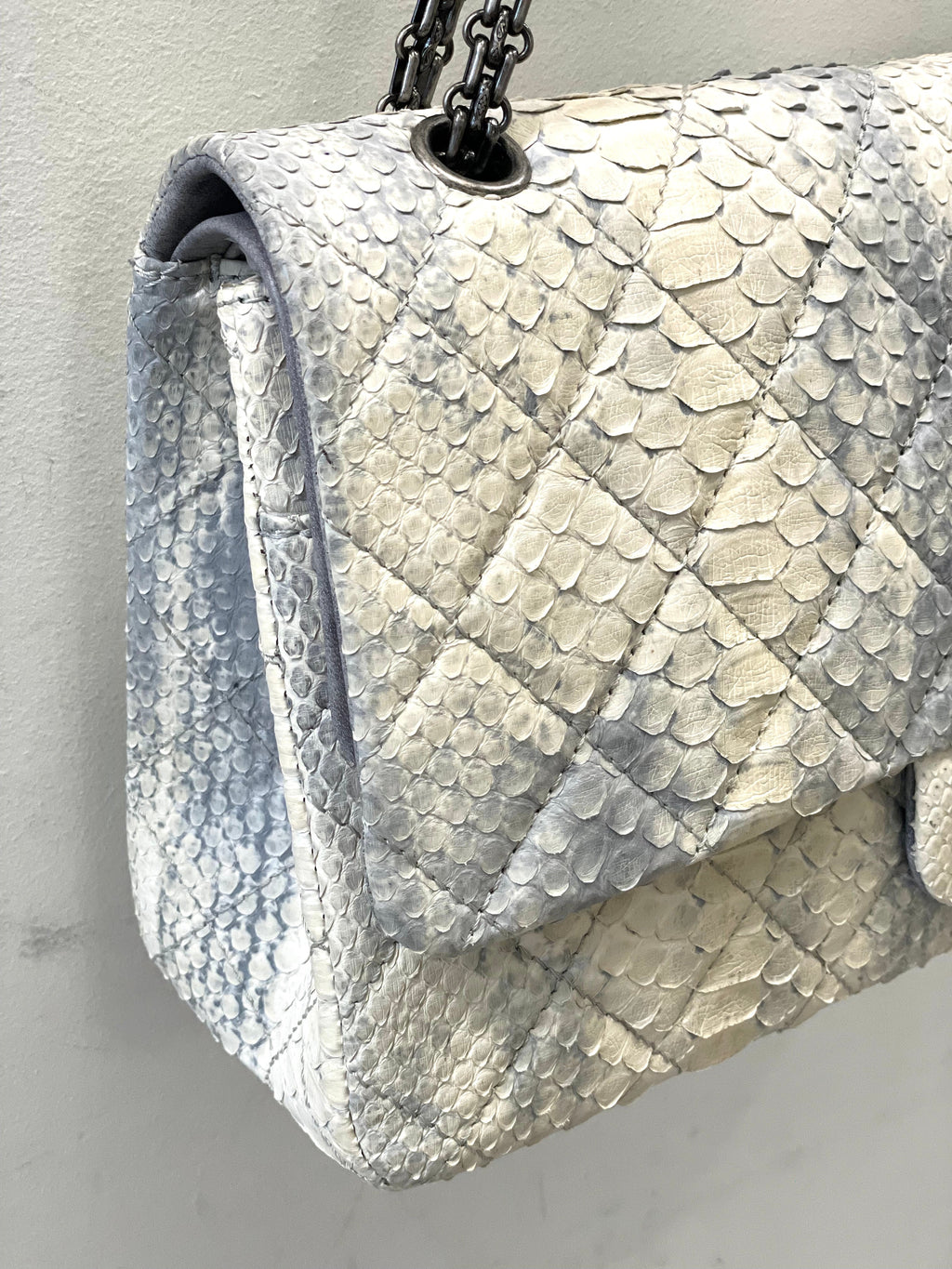 CHANEL PYTHON REISSUE 2.55 JUMBO FLAP BAG