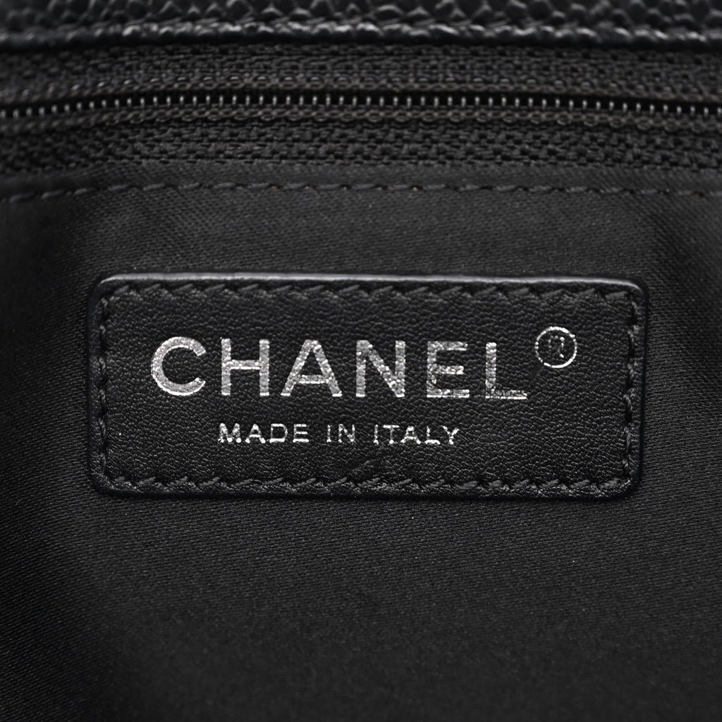 CHANEL QUILTED CAVIAR GRAND SHOPPING TOTE BAG GST