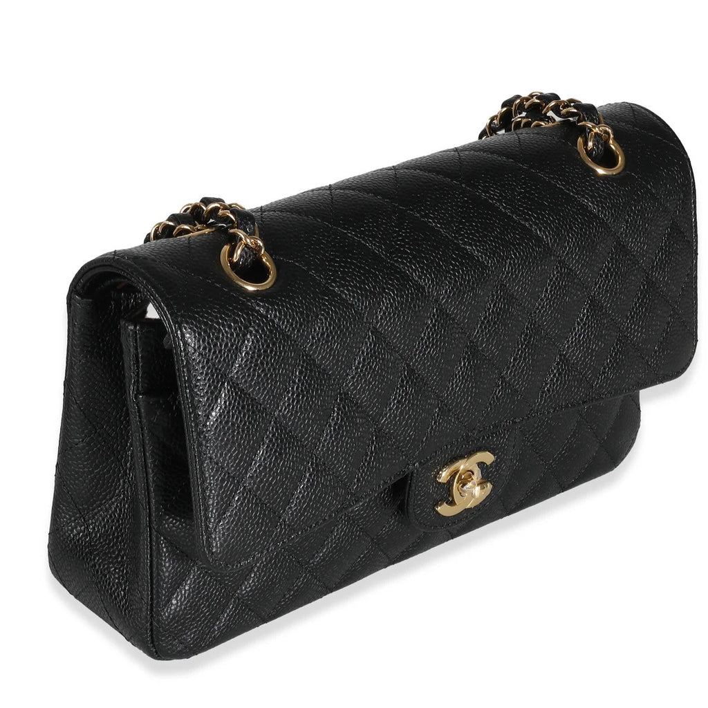 CHANEL CAVIAR QUILTED MEDIUM CLASSIC DOUBLE FLAP BAG