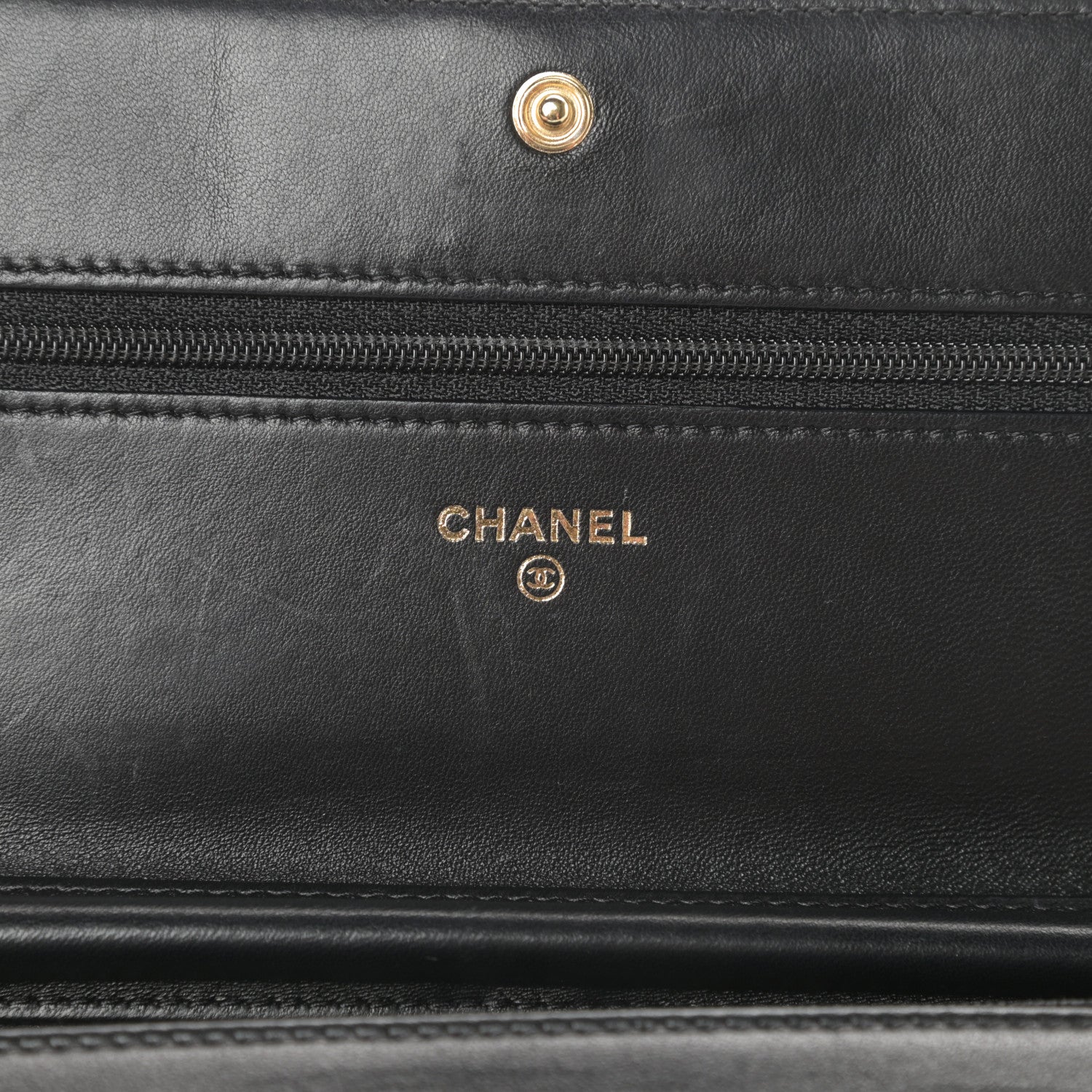 CHANEL QUILTED LAMBSKIN BOY WALLET ON CHAIN