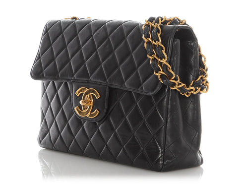 CHANEL QUILTED LAMBSKIN CLASSIC MAXI FLAP BAG