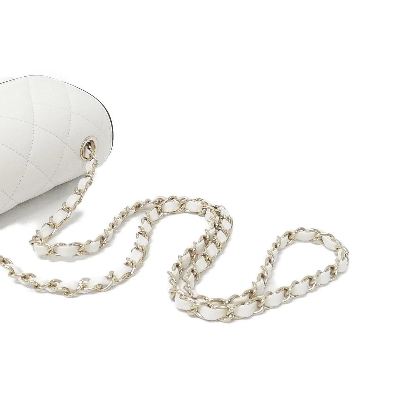 CHANEL QUILTED LAMBSKIN MINI GRAPHIC FRAME FLAP BAG