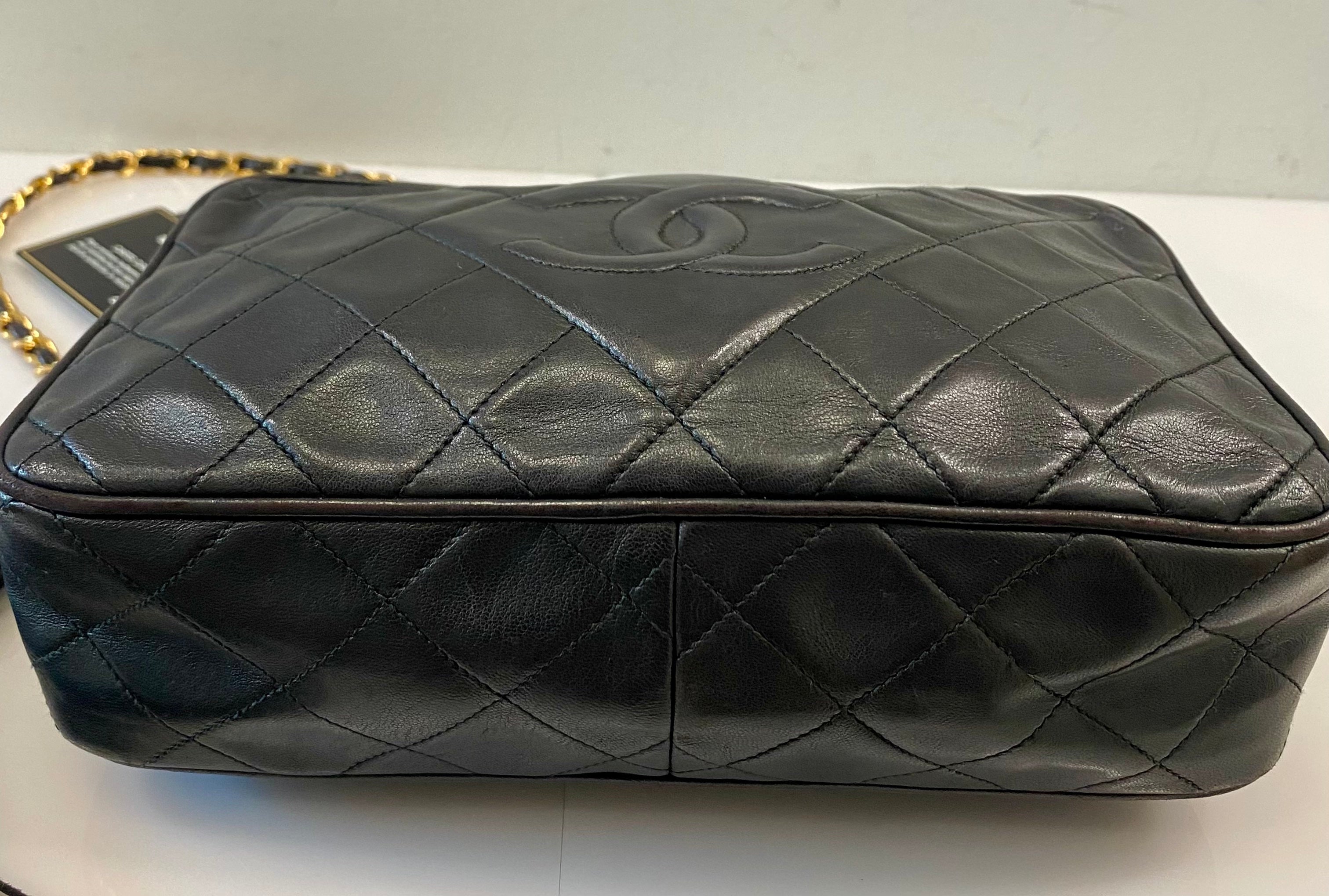 CHANEL TIMELESS QUILTED LAMBSKIN SMALL TASSEL CAMERA BAG