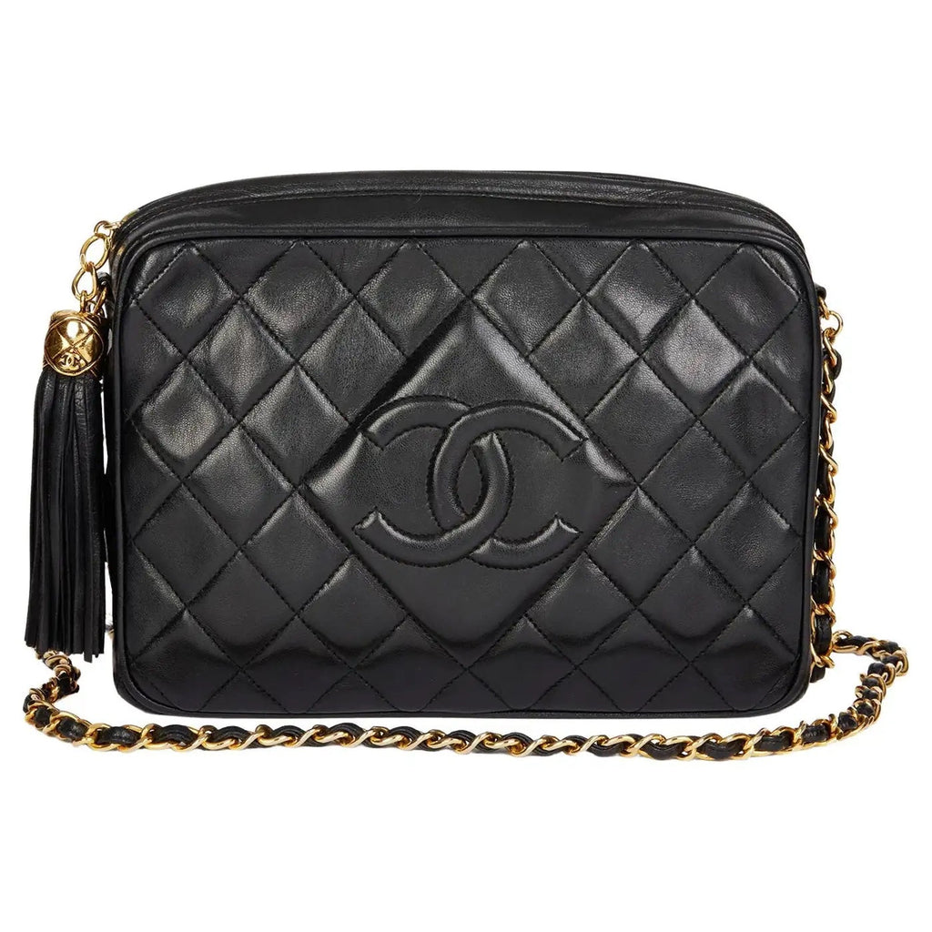 CHANEL TIMELESS QUILTED LAMBSKIN SMALL TASSEL CAMERA BAG