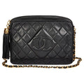 CHANEL TIMELESS QUILTED LAMBSKIN SMALL TASSEL CAMERA BAG