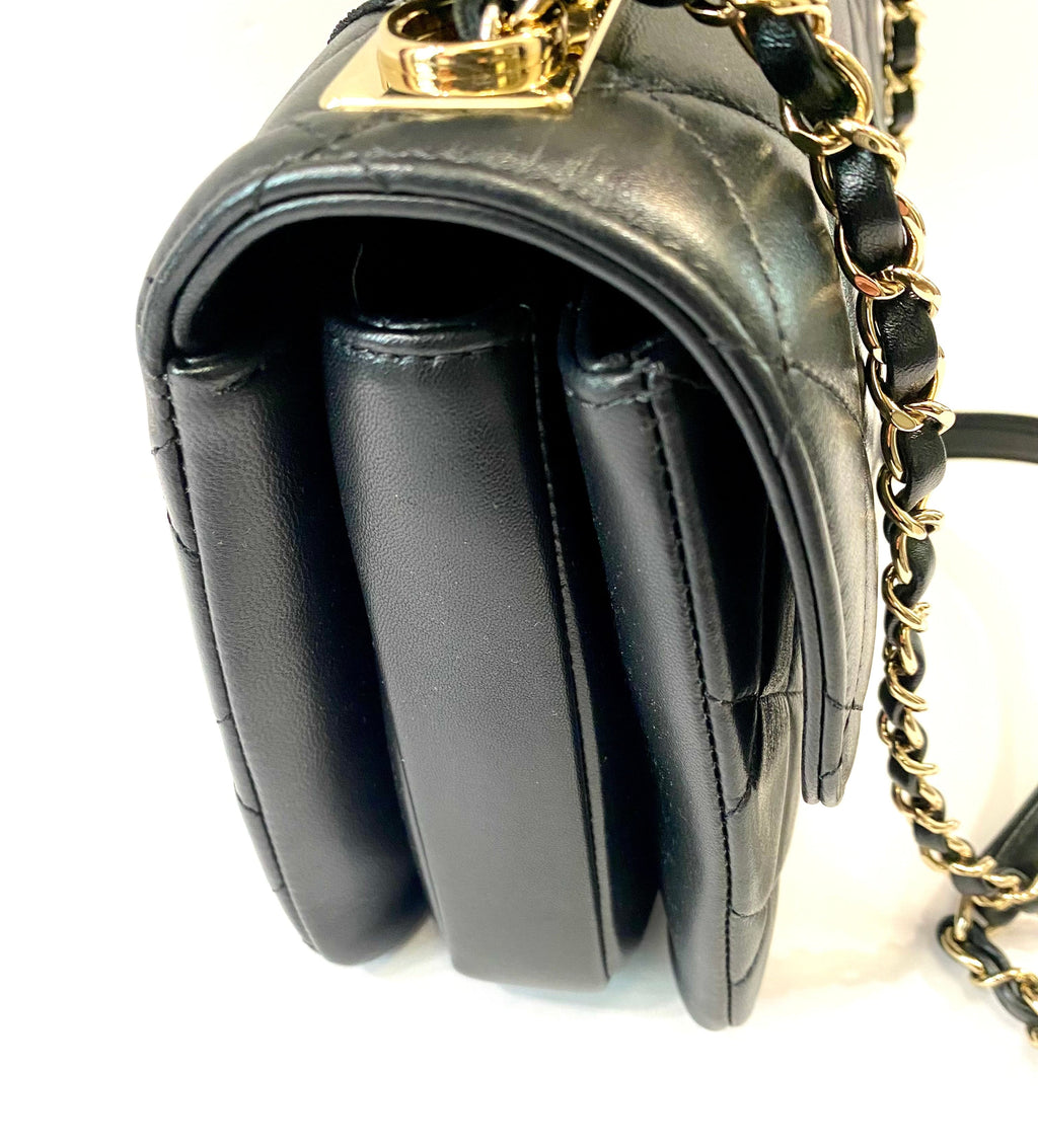 CHANEL QUILTED LAMBSKIN MEDIUM TRENDY CC HANDLE FLAP BAG