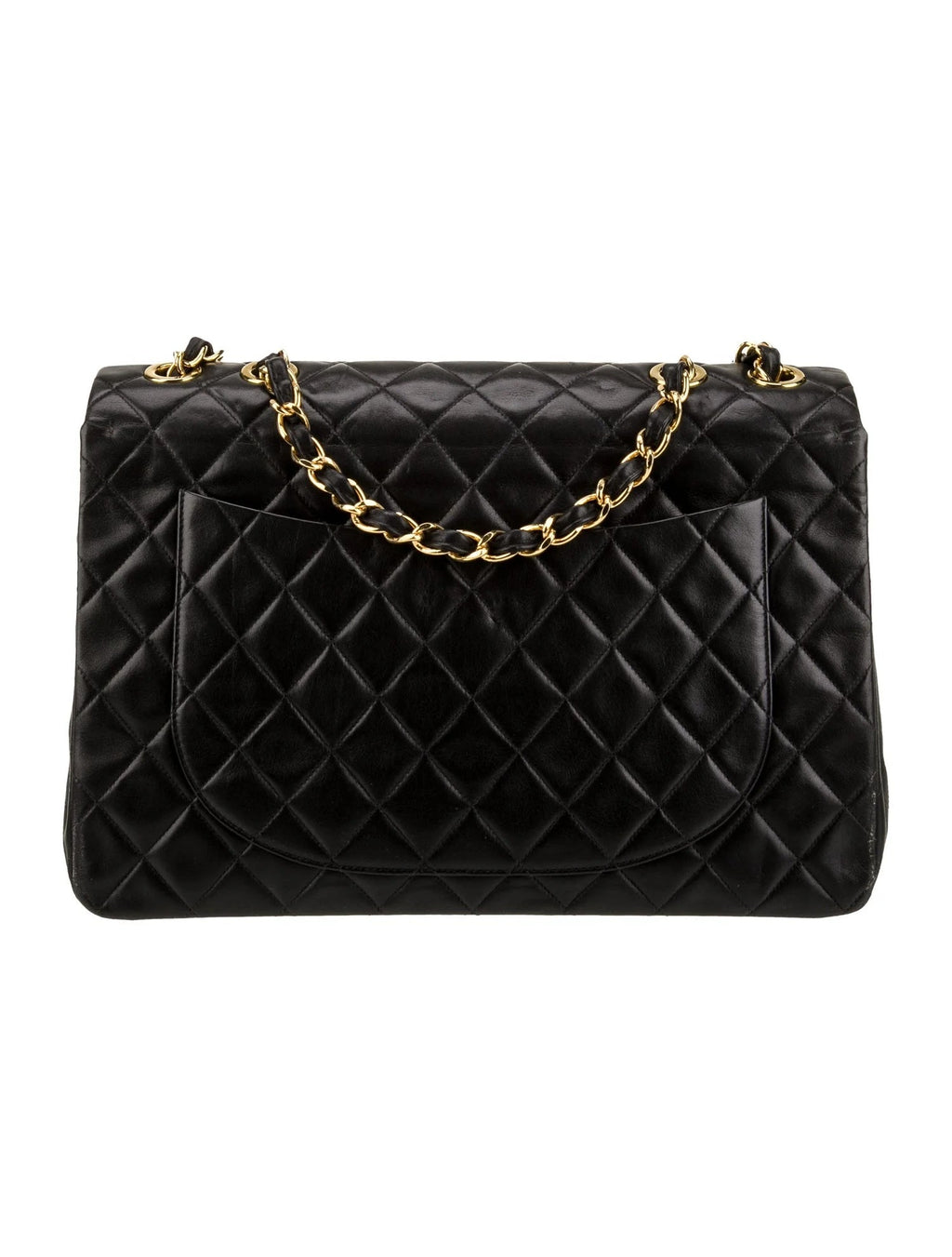 CHANEL CLASSIC QUILTED LAMBSKIN LEATHER JUMBO XL MAXI FLAP BAG