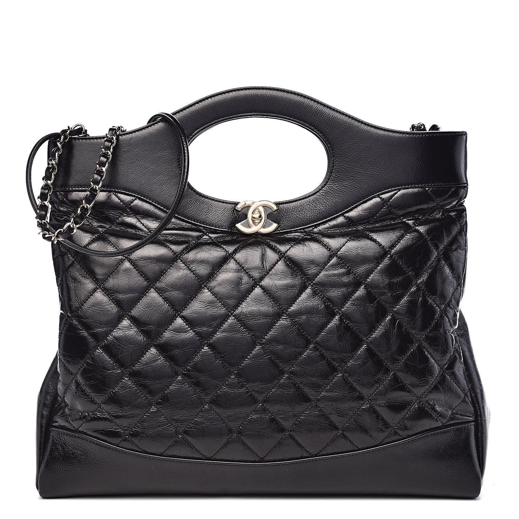 CHANEL 31 LARGE QUILTED LAMBSKIN SHOPPING BAG