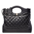 CHANEL 31 LARGE QUILTED LAMBSKIN SHOPPING BAG
